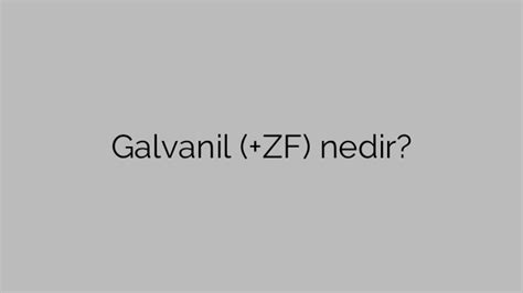 Galvanil Sac Fiyatları