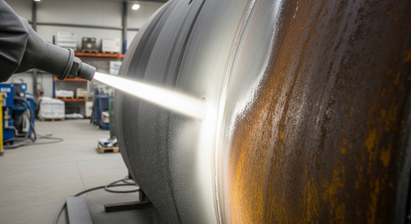 Çelik kumlama ve boyama işlemi nedir